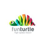 Funny colorful ribbon abstract Turtle Logo design vector template.
Zoo creative animal Logotype concept icon.