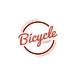 Bicycle shop logo design vector